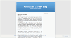 Desktop Screenshot of michianagardentalk.wordpress.com