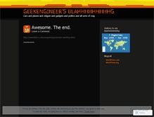 Tablet Screenshot of geekengineer.wordpress.com