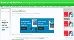 Desktop Screenshot of beautifulknitting.wordpress.com