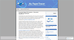 Desktop Screenshot of mypapertracer.wordpress.com