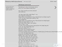 Tablet Screenshot of jeffandkarenbrown.wordpress.com
