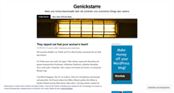 Desktop Screenshot of genickstarre.wordpress.com