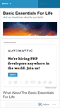 Mobile Screenshot of basicessentials.wordpress.com
