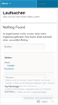 Mobile Screenshot of laufsachen.wordpress.com