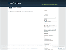 Tablet Screenshot of laufsachen.wordpress.com