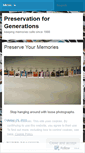 Mobile Screenshot of preservationforgenerations.wordpress.com