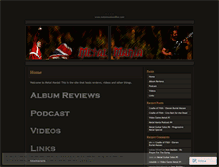 Tablet Screenshot of metalmania.wordpress.com