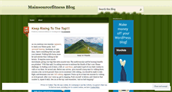 Desktop Screenshot of mainsourcefitness.wordpress.com