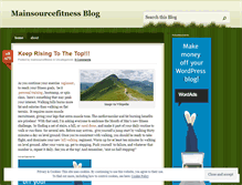 Tablet Screenshot of mainsourcefitness.wordpress.com