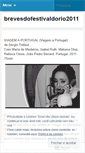 Mobile Screenshot of brevesdofestivaldorio2011.wordpress.com