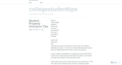 Desktop Screenshot of collegestudenttips.wordpress.com