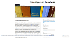 Desktop Screenshot of lasallianresearch.wordpress.com