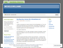 Tablet Screenshot of michelejwilliams.wordpress.com