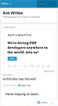Mobile Screenshot of antwrites.wordpress.com