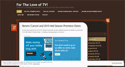 Desktop Screenshot of fortheloveoftv.wordpress.com