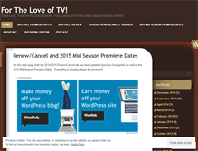 Tablet Screenshot of fortheloveoftv.wordpress.com