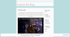 Desktop Screenshot of englishb2.wordpress.com