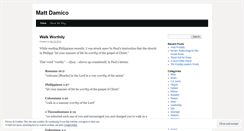 Desktop Screenshot of mattpdamico.wordpress.com