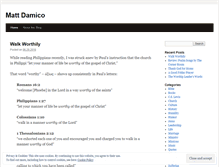 Tablet Screenshot of mattpdamico.wordpress.com