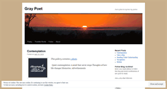 Desktop Screenshot of graypoet.wordpress.com