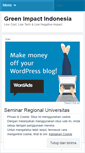 Mobile Screenshot of greenimpactindo.wordpress.com