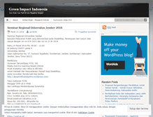 Tablet Screenshot of greenimpactindo.wordpress.com