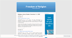 Desktop Screenshot of freedomofreligion.wordpress.com