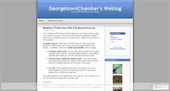 Desktop Screenshot of georgetownchamber.wordpress.com