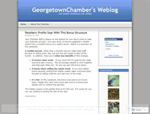 Tablet Screenshot of georgetownchamber.wordpress.com