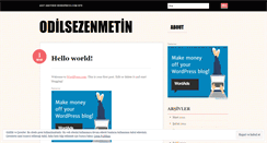 Desktop Screenshot of odilsezenmetin.wordpress.com