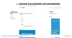 Desktop Screenshot of oskarkalinowski.wordpress.com