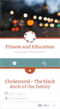 Mobile Screenshot of fitnessandeducation.wordpress.com