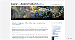 Desktop Screenshot of brookgreengardenscreativeeducation.wordpress.com