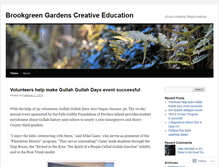 Tablet Screenshot of brookgreengardenscreativeeducation.wordpress.com