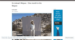 Desktop Screenshot of enmanadimojave.wordpress.com