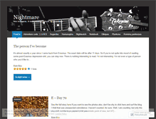 Tablet Screenshot of nightmareoflife.wordpress.com