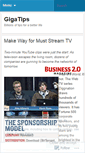 Mobile Screenshot of gigatips.wordpress.com