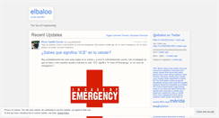 Desktop Screenshot of elbaloo.wordpress.com