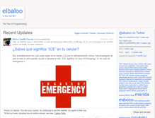 Tablet Screenshot of elbaloo.wordpress.com