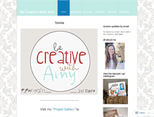 Tablet Screenshot of becreativewithamy.wordpress.com