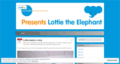 Desktop Screenshot of lottietheelephant.wordpress.com