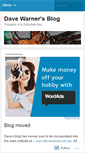 Mobile Screenshot of davewarner.wordpress.com