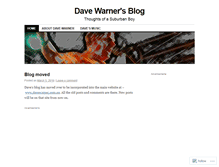 Tablet Screenshot of davewarner.wordpress.com