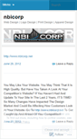 Mobile Screenshot of nbicorp.wordpress.com
