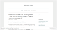 Desktop Screenshot of ihistoryproject.wordpress.com