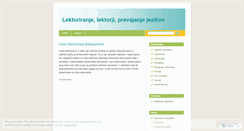 Desktop Screenshot of lektoriranje.wordpress.com
