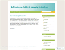 Tablet Screenshot of lektoriranje.wordpress.com