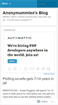 Mobile Screenshot of anonymummies.wordpress.com