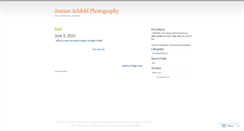 Desktop Screenshot of jeannearkfeldphotography.wordpress.com
