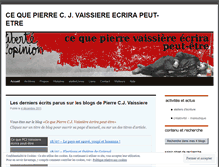 Tablet Screenshot of pierrevaissiere.wordpress.com